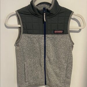 Vineyard Vines Gray Quilted Vest